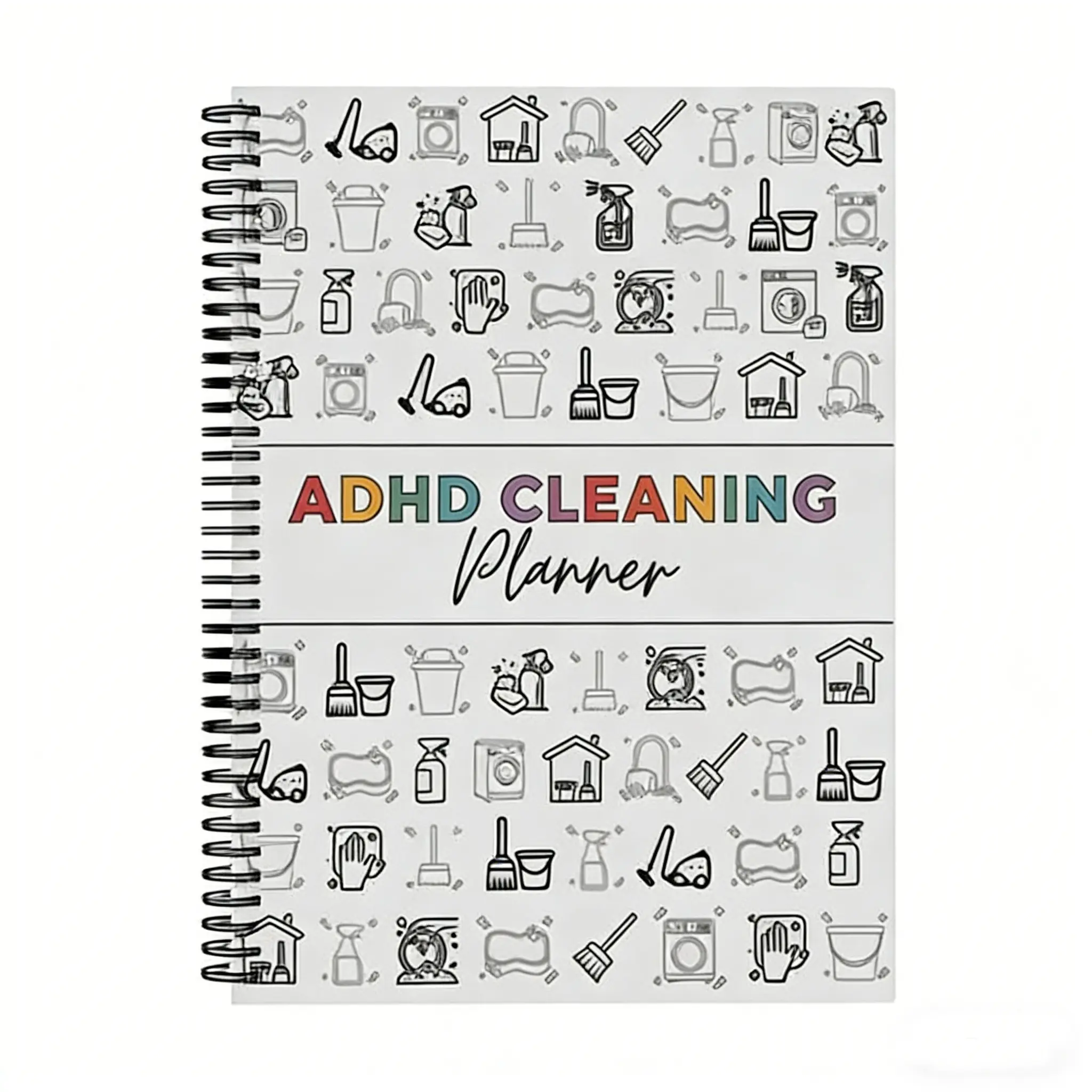 A5/A4 Cleaning Schedule Planner, Spiral Bound Planner, Weekly Monthly Annual Cleaning Checklist, Home Chore Chart, Organize Household Tasks Efficiently