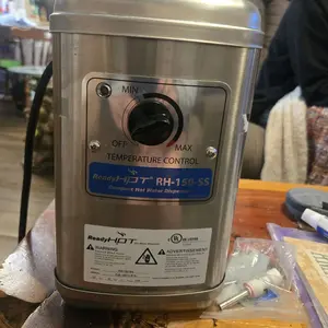 Ready Hot RH-150-SS Compact Instant Hot Water Dispenser with Wall Mount 2.5 Quarts 1300-Watt Stainless Steel Heating Element Adjustable Temperature Range