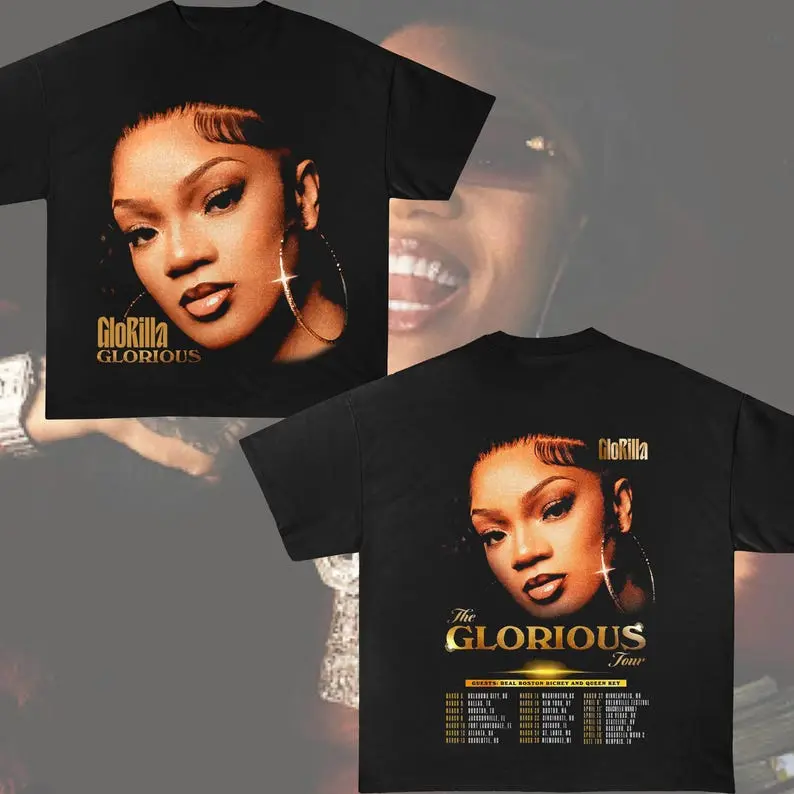 2025 GloRilla Glorious Tour Shirt, GloRilla Tour Merch, GloRilla 2025 Concert, GloRilla Fan Shirt, GloRilla 90s Vintage Shirt