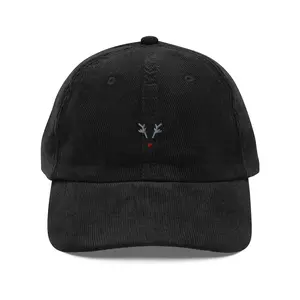 AHA Embroidered Vintage Corduroy Cap | Adjustable Cotton Dad Hat | Soft Retro Streetwear Baseball Cap