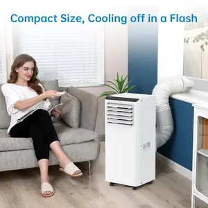 3 in 1 Portable AC Unit with Remote Control, Cooling and Dehumidifying for Home Office, Quiet Sleep Mode Programmable Timer