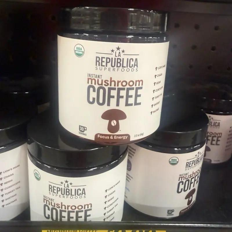 Mushroom Coffee, Organic Instant Mushroom Coffee Powder with Lion's Mane & Chaga, Energy-Boosting Beverage for Daily Use