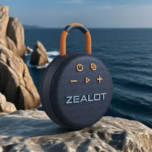 ZEALOT S77 Wireless Speaker, 5W Wireless Speaker, Rechargeable Speaker with 1800mAh Battery, Portable Bluetooth-compatible Speaker for Home, Office, Outdoor, Audio