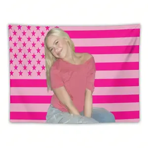 Freya Skye American Flag Tapestry, Durable Decorative Tapestry, Modern Stripe Design, Suitable For Various Festivals, Perfect Tapestry Gift, Suitable For Living Room, Bedroom, Office, Home, Party Decoration Wall Hanging, Premium Printed Tapestry
