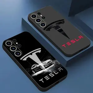 T-Teslaes Car Logo Phone Case For Samsung S26 S25 Ultra S24 S23 Fe S22 S21 Plus A16 A54 A34 A53 Back Cover