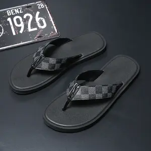 Men's Summer Slippers Outdoor Sliders with Anti-Slip Soft Soles Durable Comfortable Sandals for Men Walking Shoes Footwear Flipflop