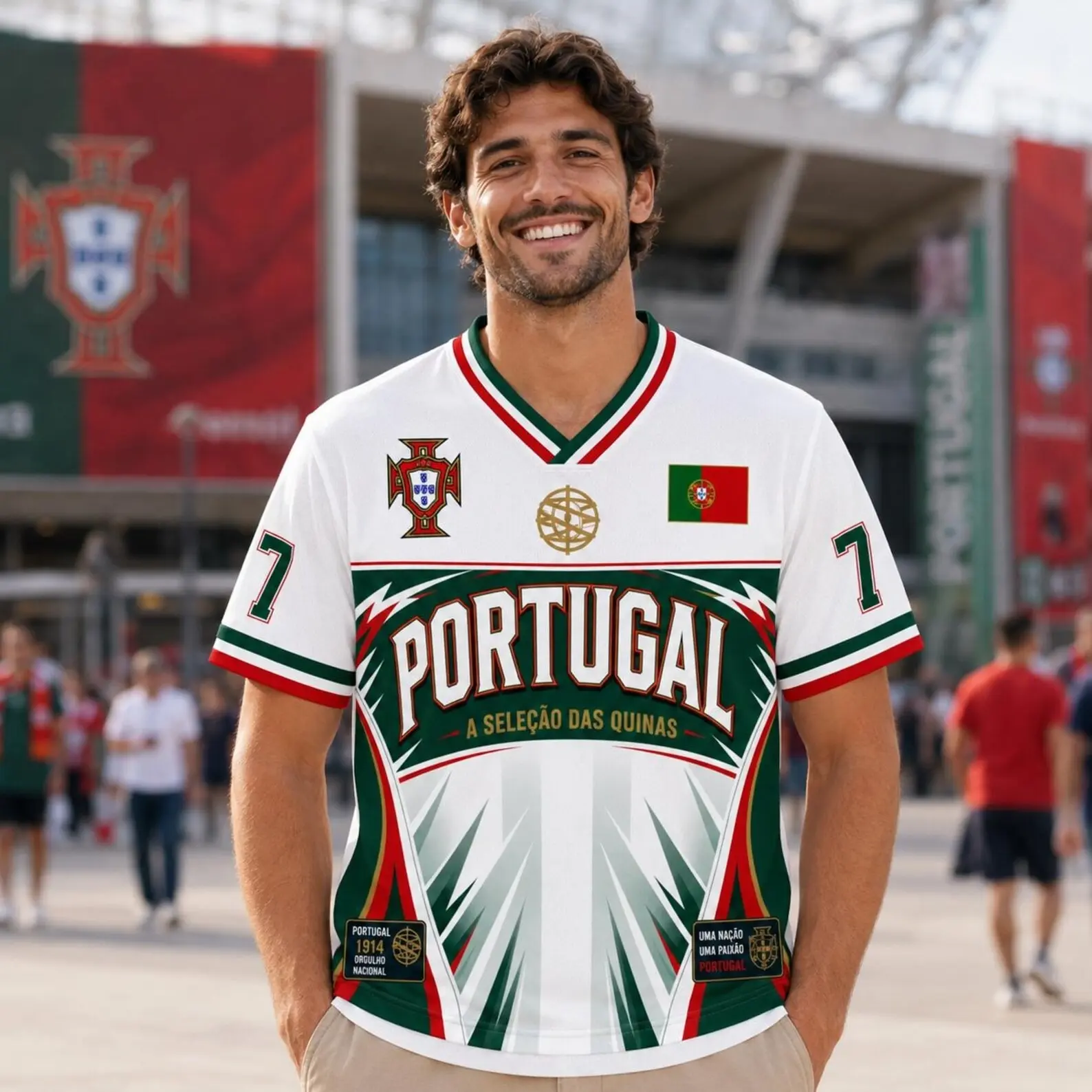 Custom Portugal Jersey, Personalized Soccer Jersey, Portugal Soccer Jersey, Retro Team Shirt, Custom Name Number Jersey, Football Fan