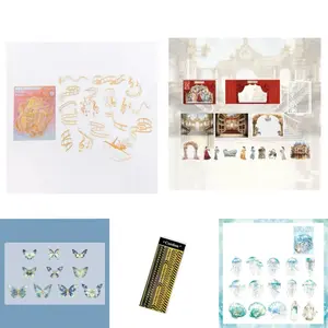 12.0-Sticker and Paper Material Pack for Junk Journaling, Scrapbooking, and Mixed Crafts