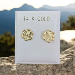 Arete de florecita oro 14k Earrings for Women