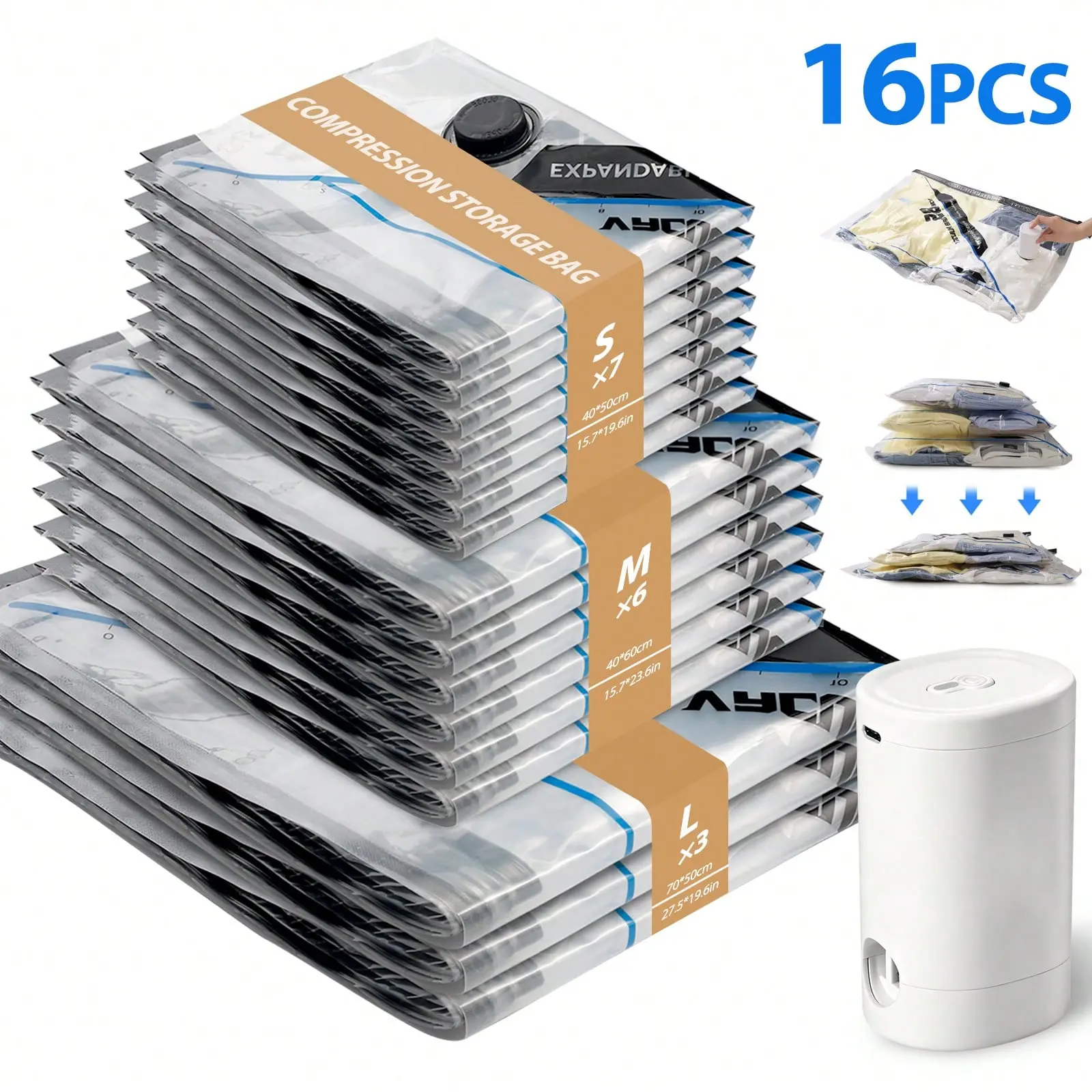 Blue-black Transparent (16pcs)