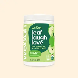 Supergreens Leaf, Laugh, Love - Health & Fitness Product for Vitamins and Edible Bathrooms