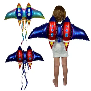 Superhero Jetpack Balloon Set – Flying Rocket Party Decor (6-Piece Set)