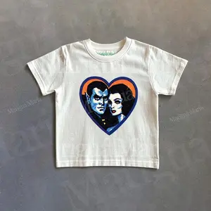 [Sale Up To 40%] Retro Vampires Graphic Baby Tee, Vintage Dark Fantasy Tshirt, 90s Style Baby Tee, Halloween Toddler Shirt