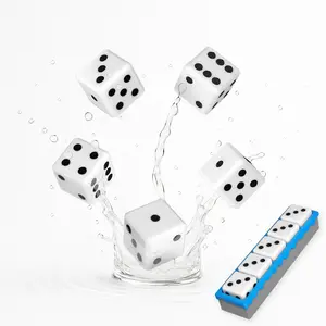 Floating Dice Set - Fair, well balanced, slow float that is fun and satisfying! Roll underwater or from the air to splash down. Hot tub, Pool, Bath, Beach, Drinking Games! Comes with 5 Dice - Case - Waterproof Pad - Pencil