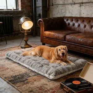 Large Dog Orthopedic Bed & Mats for Labrador & Golden Retriever, Anti-Slip Waterproof, Durable Indoor Outdoor Pet Nest