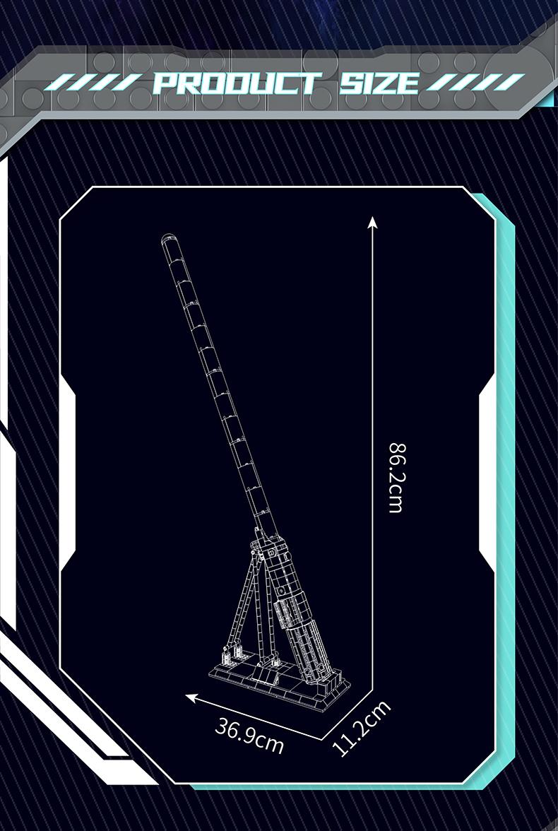 Mould King 10139 Blue Sword Glows Lightsaber Fluorescent Building Block Adult Kid Toy Cosplay Anime 1089 Pcs