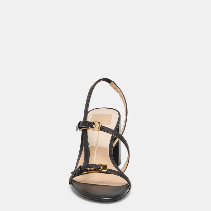 Dolce Vita FAYE HEELS BLACK LEATHER