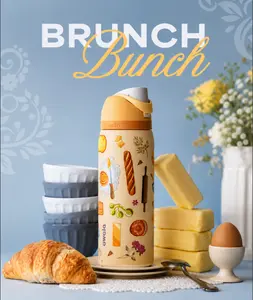 Owala 32oz Double-Wall Vacuum Insulated Brunch Print Water Bottle
