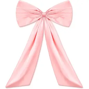 PLL Bow Decor Large Bow for Room, Coquette Giant Ribbon Tie for Birthday Party Backdrop Wall Decor(Pink,24 x 36 Inches)