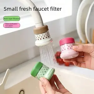 3PCS Minimalist Fresh Water Tap Filter for Home Use Multi-Layer Filtration Purifier Tap for Kitchen Vegetable Washing, Splash Guard, Water Filter for Sink Faucet