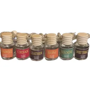 Scents, Sandalwood, Cedar, Leather, Rum, Cologne, and Sweet Tob@cco. Hanging Oil diffuser for cars.