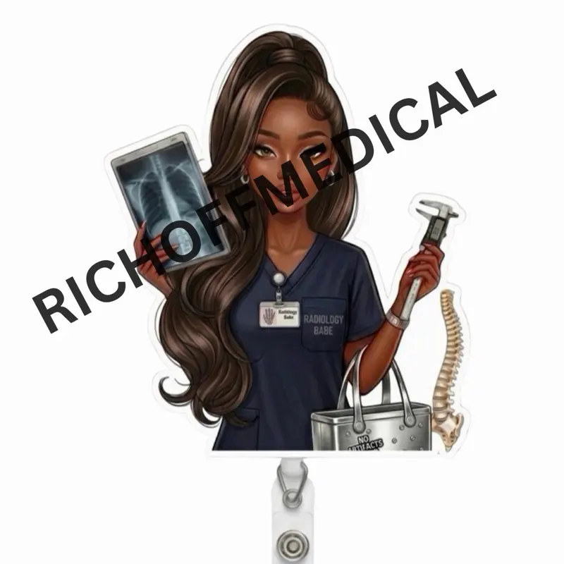 Rich Off Medical | Radiology Med Barb Badge Reel