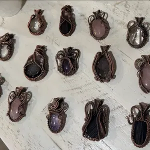 Copper-Wrapped Pendant