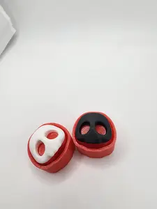 Skull Clicky Fidget Toy | 3D Printed Desk Fidget | Black or White Skull