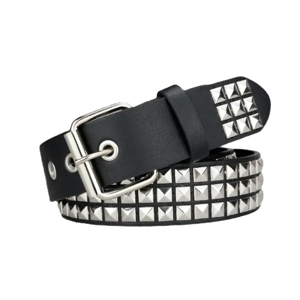 Women's Punk Bullet Belt - Unisex Metal Studded Belt for Jeans, Trendy Instagram Enthusiasts