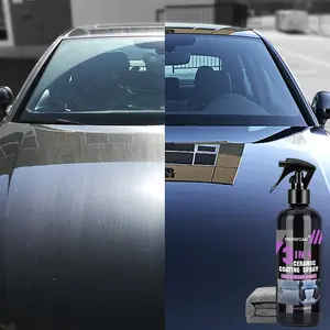 3-in-1 Car Ceramic Nano Coating Liquid, Nano Crystal Hydrophobic Paint Coating and Polishing Agent, Automotive Detailing Car Paint Waxing