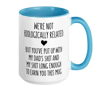 Bonus Mom Mug Gift, Mothers Day Gifts, Birthday Coffee Cup Gift For Mom, Gift For Step Mother, Novelty Coffee Mug, Gifts For Bonus Mom, 11 15oz Ceramic Cup, Gifts For Birthday Mothers Day Valentines Day Anniversary