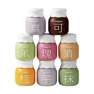 MikooLab Cold Brew Light Milk Tea 8 Cans - Popular Flavors: Matcha, Osmanthus, Taro, Yunnan, Jasmine, Cocoa, Passion Fruit, Rose - 200g Net Wt - Viral TikTok & Xiaohongshu Sensation
