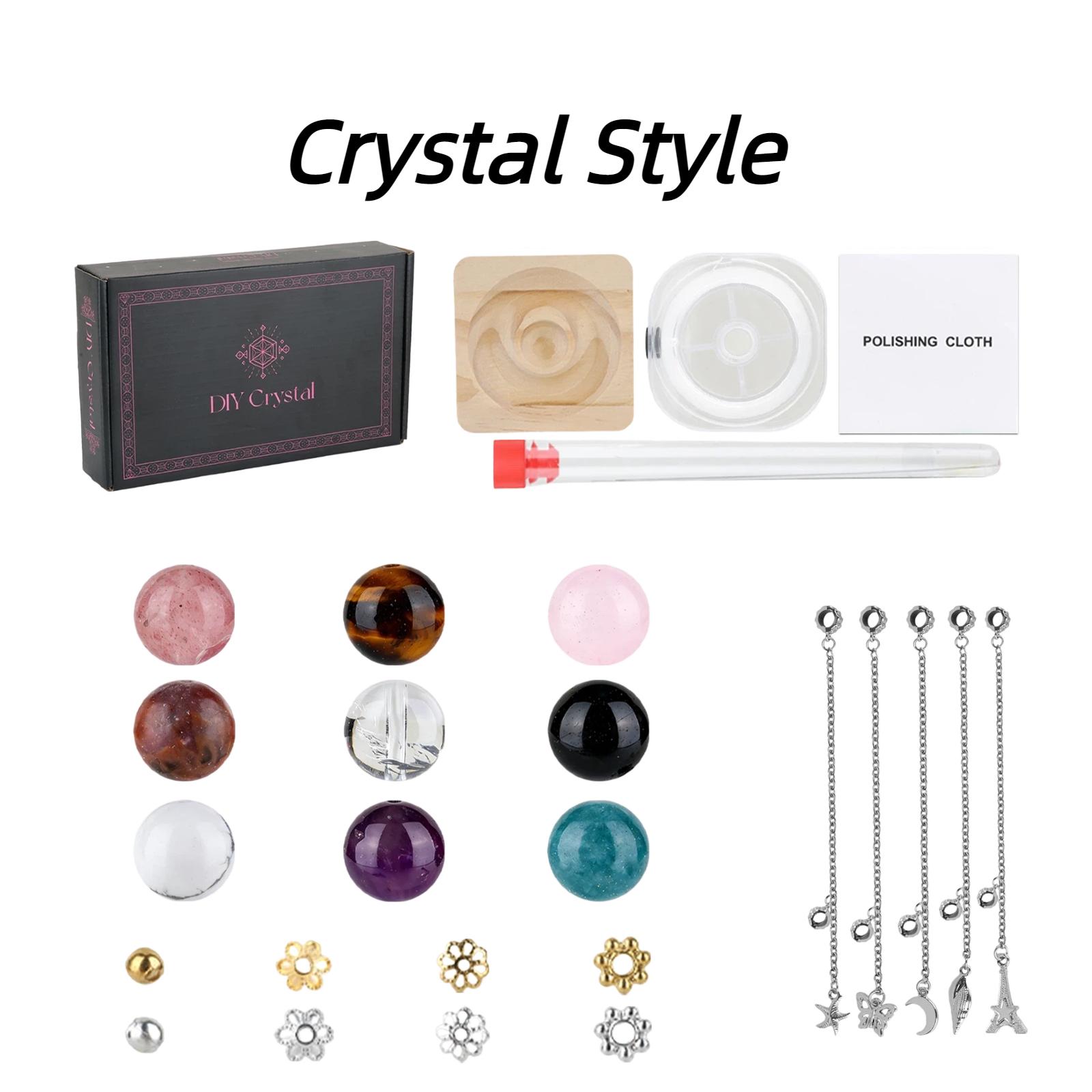 DIY jewelry set, handmade bracelet and necklace making kit, creative craft gift. Cultivates hands-on ability and patience. Very suitable for handmade gifts, birthday presents, party favors and daily wear decoration.