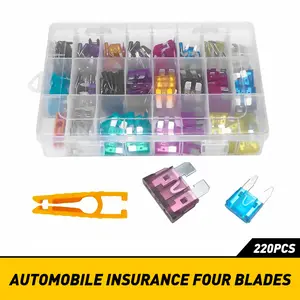 220pcs MINI Blade Fuse Assortment Auto Car Motorcycle SUV FUSES Kit APM ATM US 220pcs MINI Blade Fuse Assortment Auto Car Motorcycle SUV FUSES Kit APM ATM US