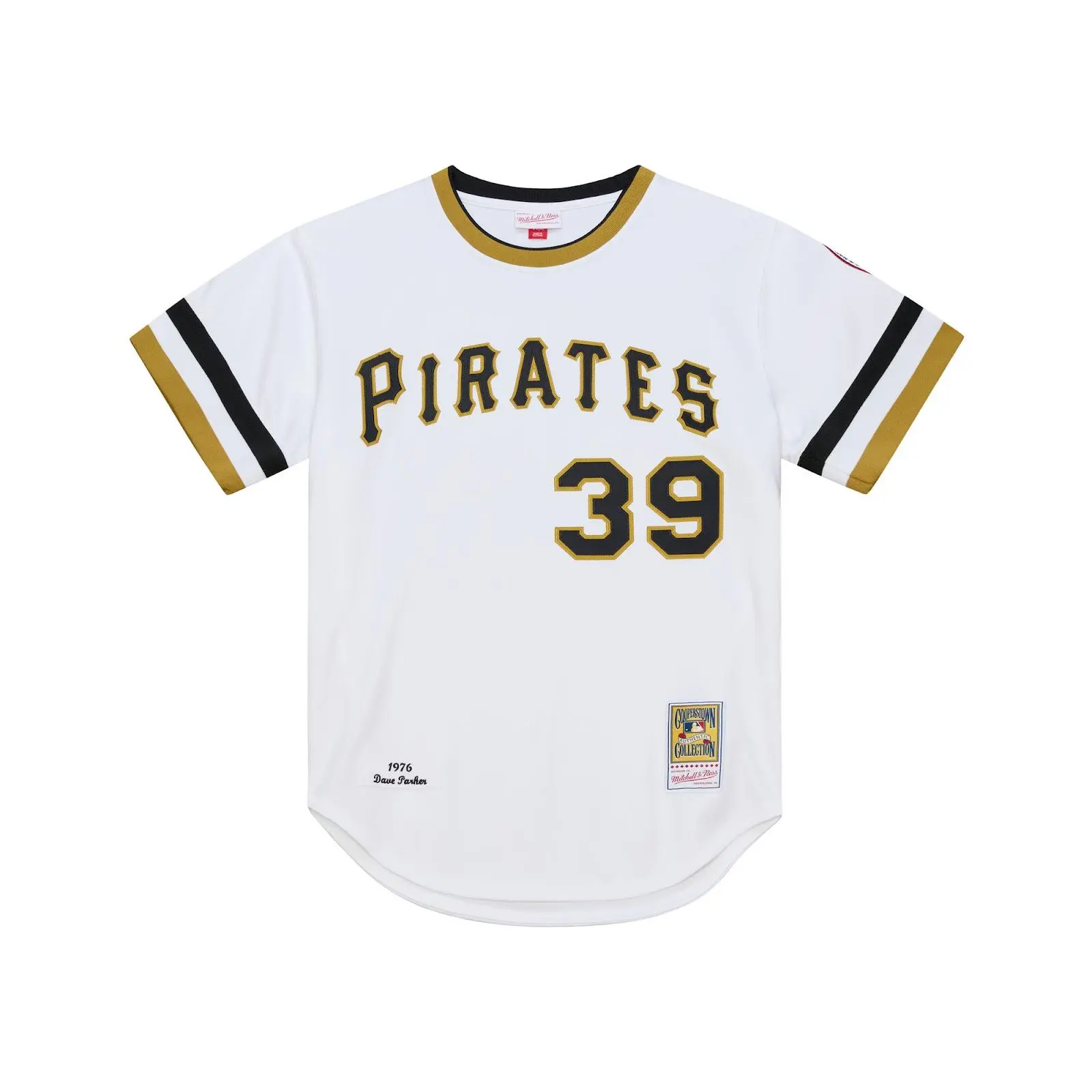 Dave Parker Pittsburgh Pirates 1976 White Authentic Jersey MLB Throwback Baseball Cooperstown Fan Gear Mitchell & Ness