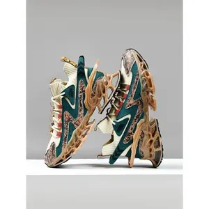 Men's Fashionable Lace Up Low Top Sneakers, Casual Comfortable Sporty Running Shoes, Trendy All-match Sneakers for Daily Wear