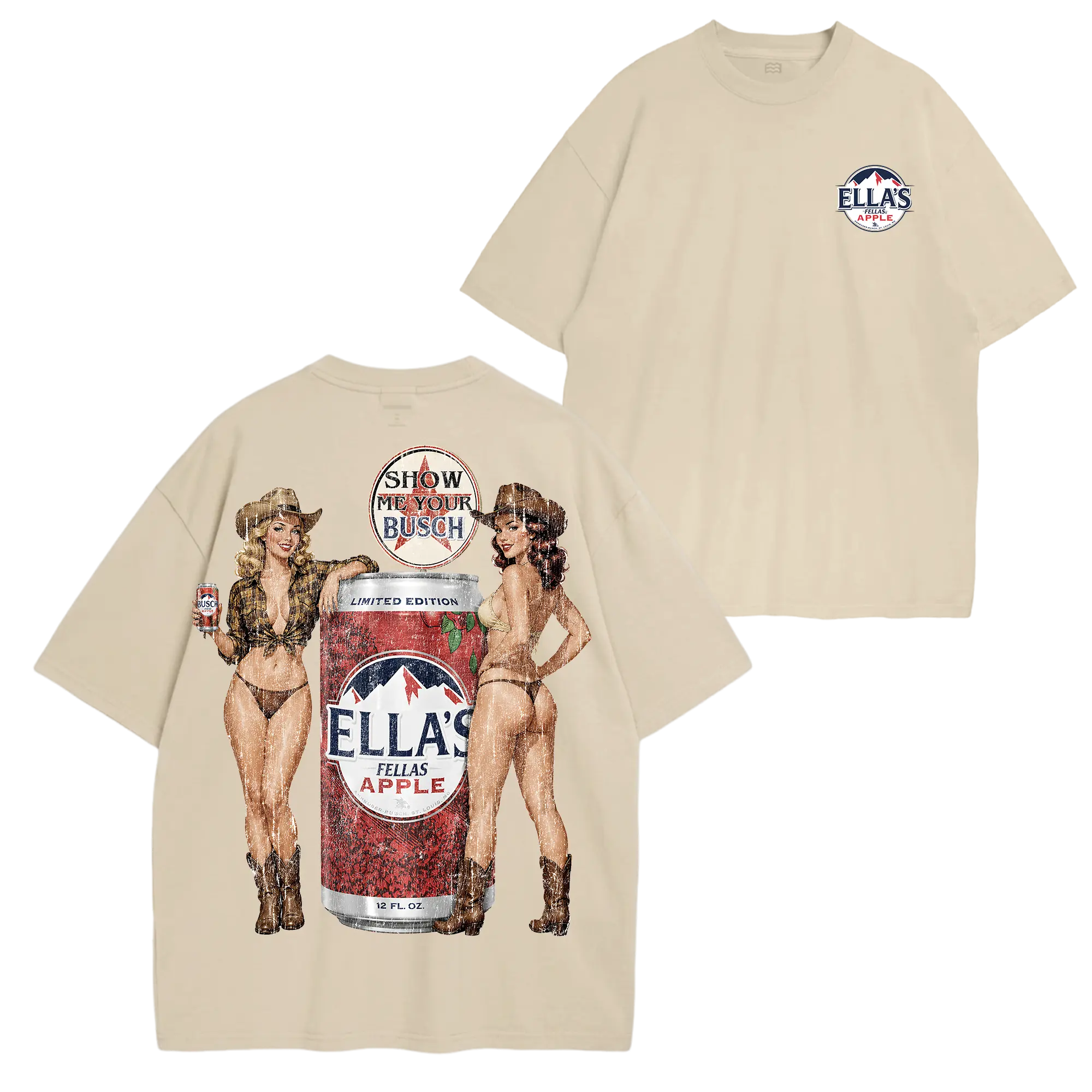 Ella's Fellas Shirt, Choosing Texas Shirt, Show me Your Busch T-Shirt, Vintage Rodeo Cowboy T-shirt: Western Graphic Tee