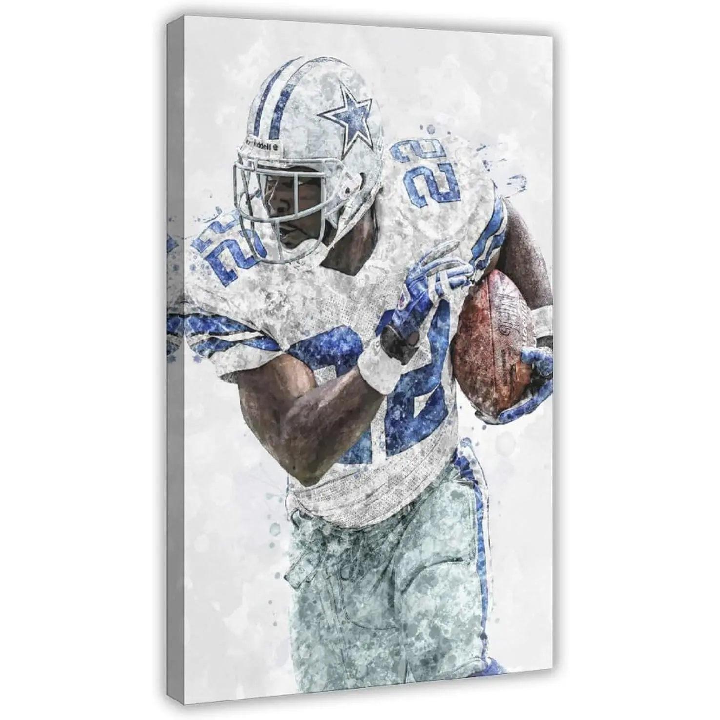 Emmitt Smith Artistic Canvas Poster, Artwork Photo Print, Home Decor for Living Room & Bedroom Wall Decoration