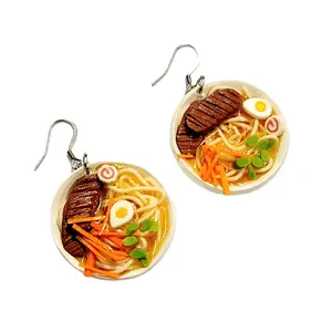 Beef Ramen Bowl Earrings