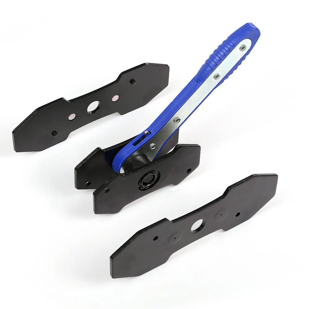 Ratcheting Caliper Piston Spreader Tool, Professional Carbon Steel Brake Press for Large Trucks & Commercial Vehicles with 360° Swing Structure, Interlocking Handle Structures, Extended Bellcrank, Ergonomic Design for Caliper Work