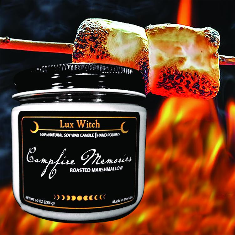 Campfire Memories - Roasted Marshmallow - Double Wick - 100% SOY, 10oz Aroma Candle