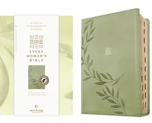 NLT Every Woman's Bible, Filament Enabled (Leatherlike, Olive Branch Green, Indexed, Red Letter) -- New Living Translation - Bible
