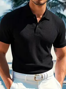 Mens Polo Shirts Short Sleeve Dry Fit Performance Breathable Golf Shirt with Collar Tennis Casual Business Work