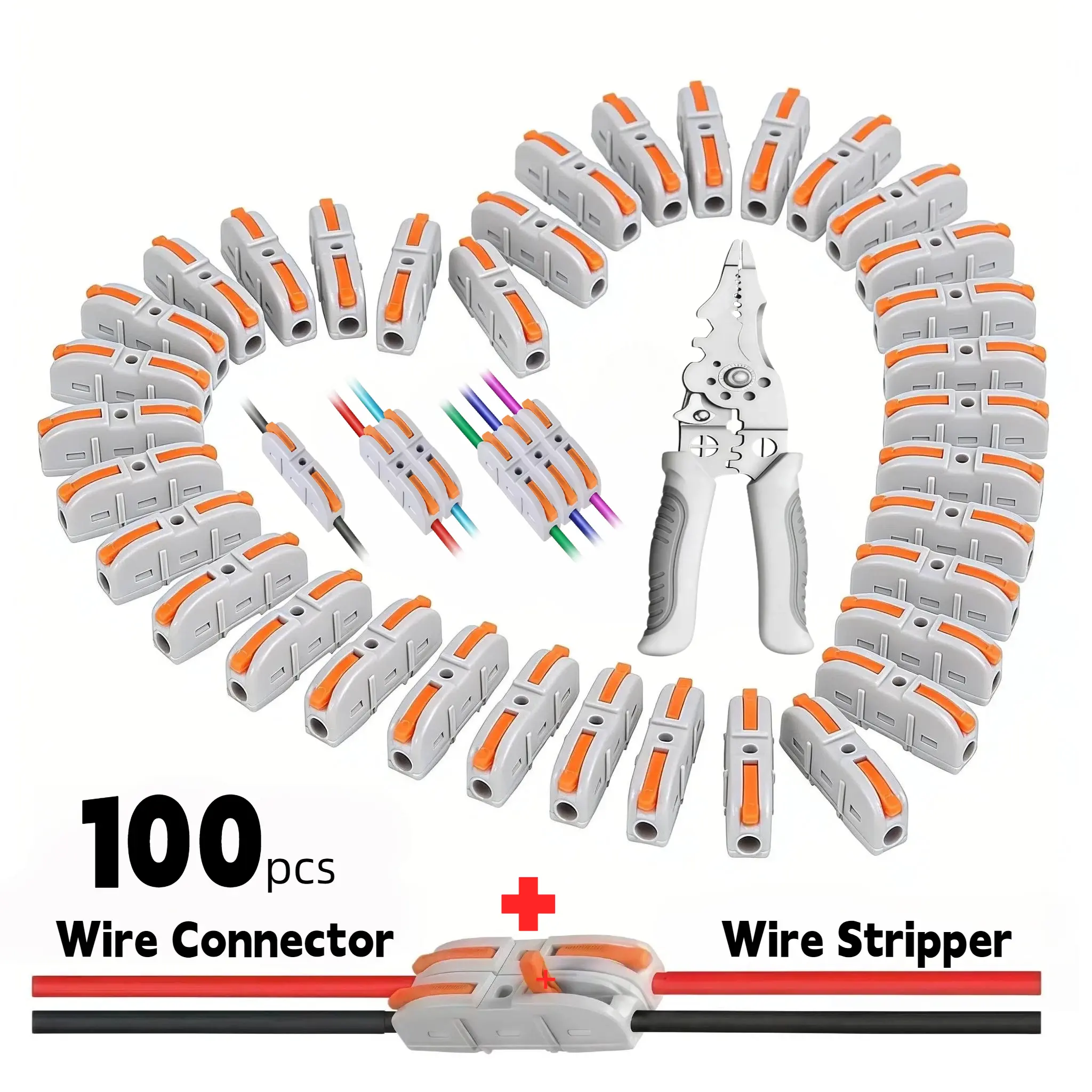 100pcs+Wire Stripper