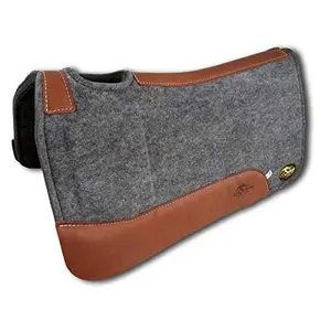 OrthoRide™ "ROPER" -Soft Hit Dally Shim 100% Natural Wool 1" Saddle Pad