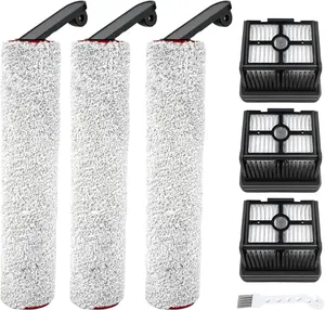 (7pcs) HEPA Filters & Replacement Brush Rollers Compatible  Accessories Kit For  H12 Pro/ H12 Dual Wet Dry Vacuum Cleaner, Replacement Inclue 3 Vacuum Filter, 3 Brush Rollers