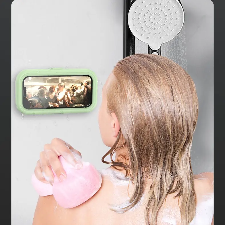 360° Rotating Waterproof Shower Phone Holder Smartphone Cellphone Stand Accessories Mount