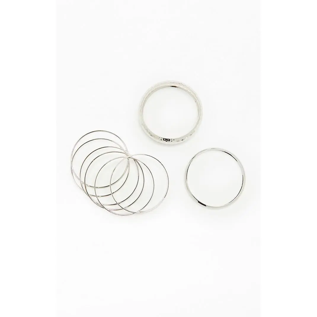 Pacsun Women's Nora Metal Bangle Set Pacsun Women's Nora Metal Bangle Set