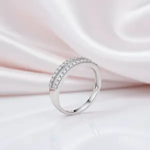 Classic 18k White Gold 0.48 Ctw Natural Diamond Engagement Ring