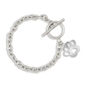 Mirrored Silver Paw Bracelet